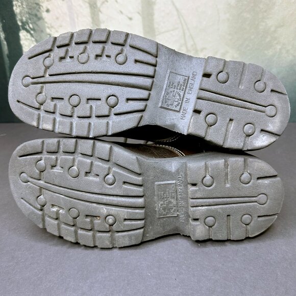 Dr Martens ENGLAND Ankle Boots Vintage Lace Up Brown Leather US 8 UK 6 eye 90s - Picture 7 of 12